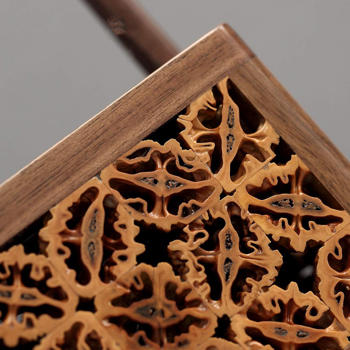 大岸堂 黑胡桃纸巾盒 山核桃盒身提拿纸巾盒实木纸抽盒榫卯纸巾盒