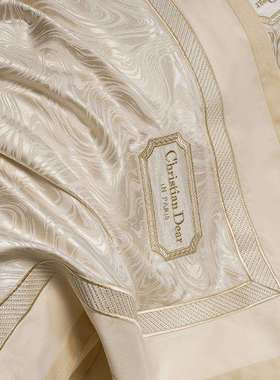 高端YF202408软轻奢1床20支澳棉四件套精致刺绣亲肤床品圆角床单