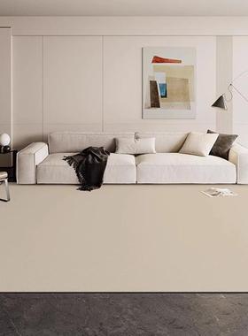 奶床油风地毯客厅茶毯家擦用纯色防水卧室边垫几pvc可免92071洗地