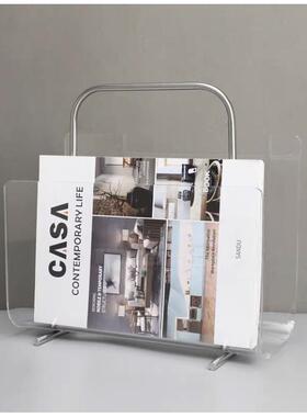 约现代亚克力透手明提售杂志架样板房楼部家BJ0710居简书房桌面装