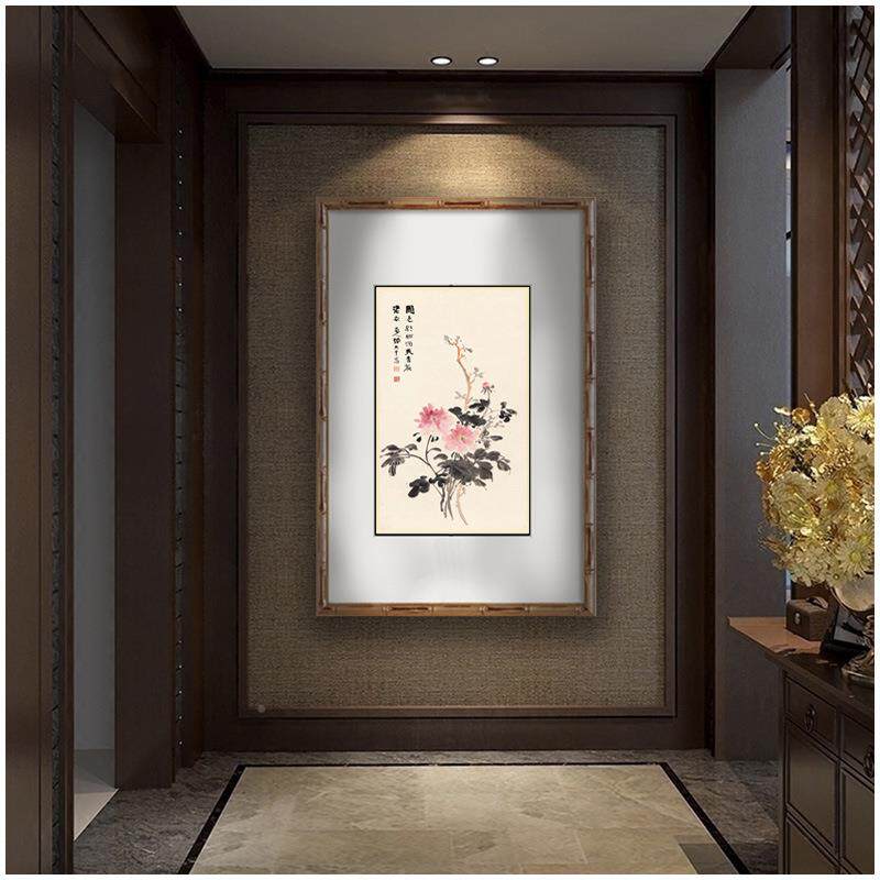源厂家国画画芯复制装裱名家画字张大千牡丹头花客厅YL202406装饰