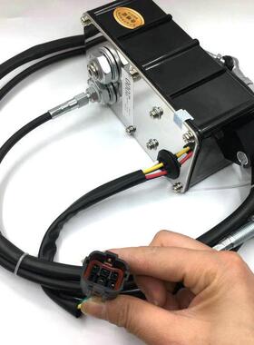 挖机配件一3油门马达29936AC2/22000油门控制电机75152三5拉线插