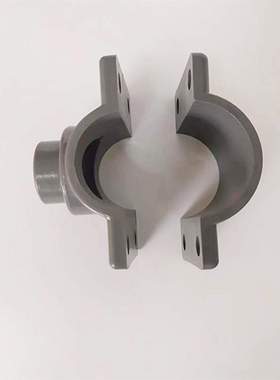 UPVC给水鞍座 灰色给水增接口 农业灌溉工业pvc水管接口器底座