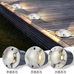 L灯E灯D不锈钢地埋侧面透光6W9W12W户外广地场踏步不锈钢透台阶灯