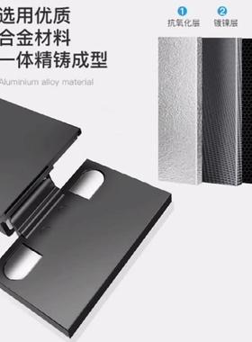 藏隐式针式天地铰链铝框玻RLU璃门缓合页静冲音大角铰链可调节度