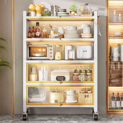 轻厨房柜子储物柜多层柜收纳46042柜地多功能橱落柜置物柜餐边置