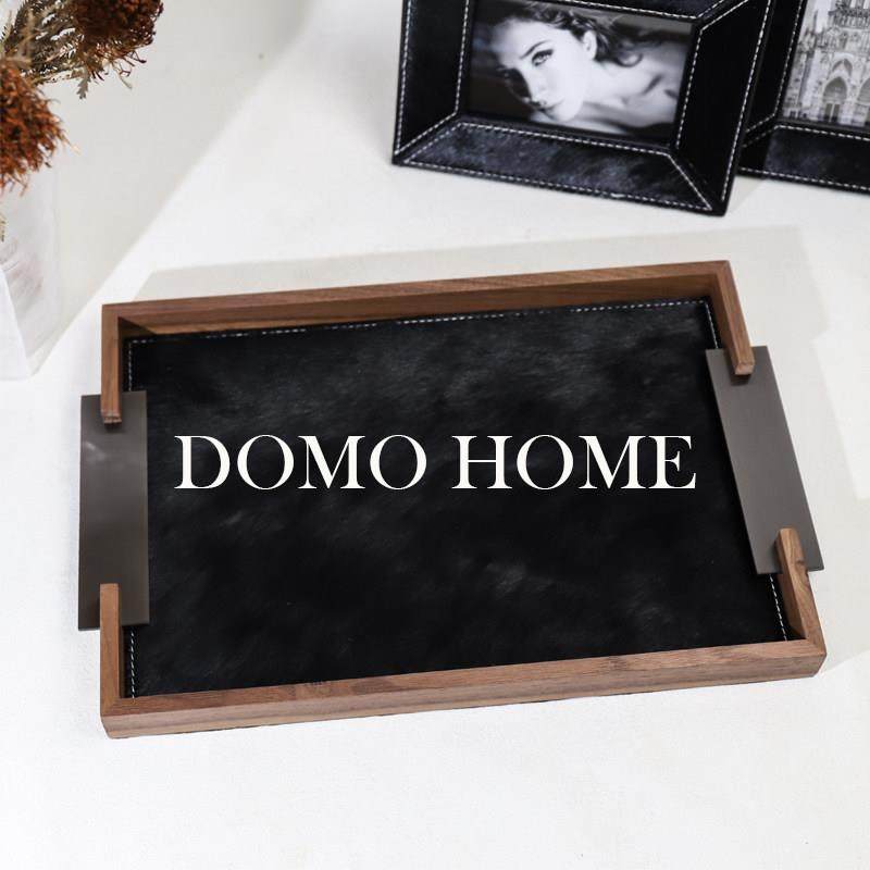 欧式轻奢覆古胡桃木马毛香薰托 托盘首饰盘客厅茶几家居衣帽间收,家居饰品,香薰托盘,淘宝优惠券,粉丝福利购,淘宝优惠卷