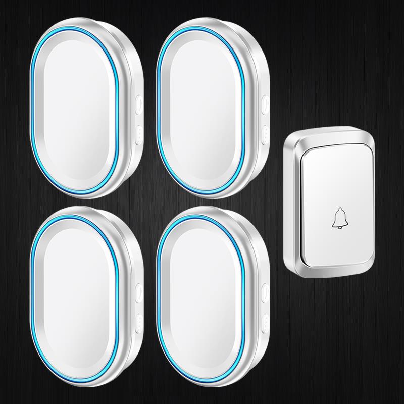 门铃无线家用智能超远距离个性创意呼叫器一拖四遥控电子电铃