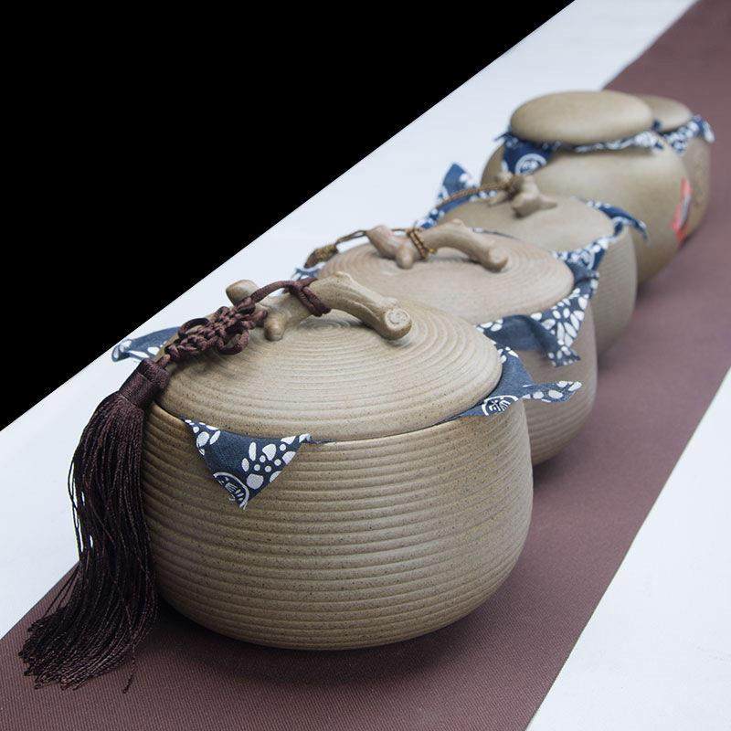 茶叶罐陶瓷小号便携复古粗陶老岩泥储茶罐茶盒醒茶罐装茶叶密封罐,餐饮具,茶叶罐,淘宝优惠券,粉丝福利购,淘宝优惠卷