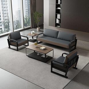 工厂直营现代钢架办公室沙发茶几组合简约商务接待沙发小户型沙发