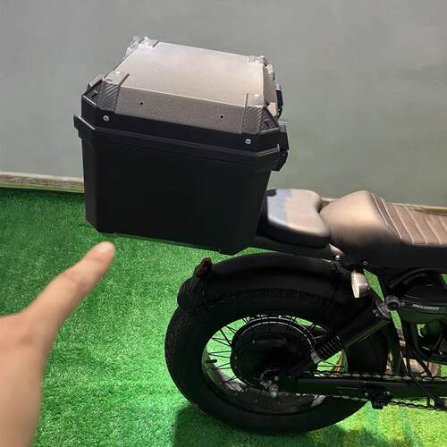 美版himoto复古电动自行车后尾箱电瓶车大容量快递箱密码箱工具箱