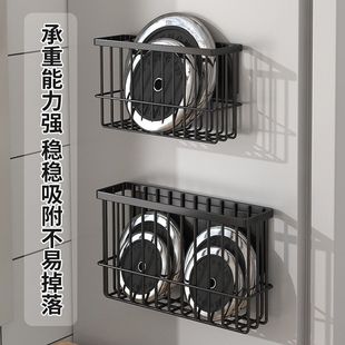 磁吸保鲜袋调料品夹缝厨房冰箱侧面磁吸置物架收纳盒免打孔墙面上