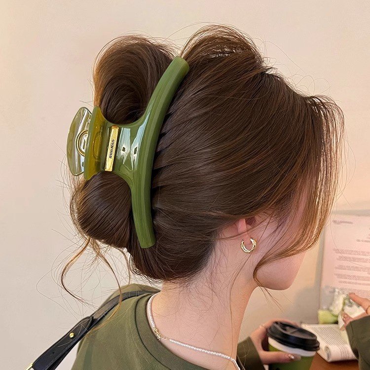 2025早春新款金标高级鲨鱼夹发夹超大弧形发夹后脑勺无痕,饰品/流行首饰/时尚饰品新,民族风发饰,淘宝优惠券,粉丝福利购,淘宝优惠卷
