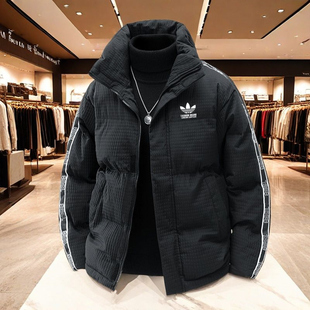 奥特莱斯2025冬季立领羽绒棉服男士加厚棉袄保暖面包服棉衣外套女