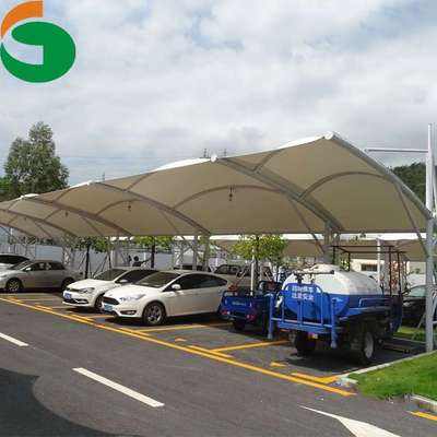 户外自行东车安棚厂家设计装一条龙服广膜膜结构车结构车务棚