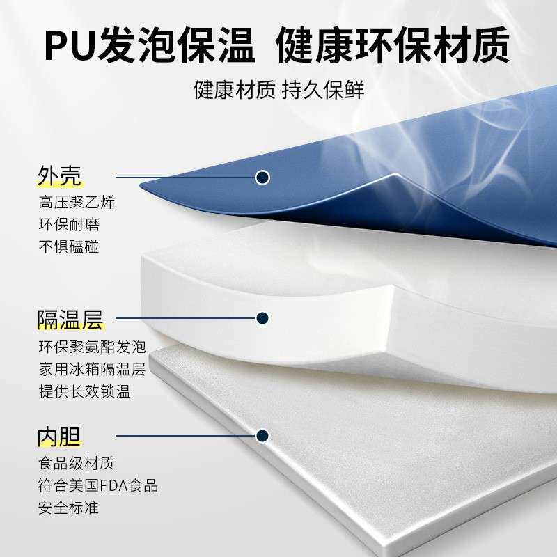 冷3PAC5L保温箱藏户外露营冰温桶商用长久保箱便携保鲜箱小冰箱