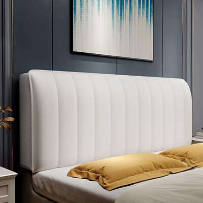 新2026年科技布床头约罩套简现款代轻奢打风防000141污免洗易理