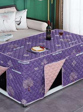 烤火子桌罩套电炉罩烤火罩长厚方形加茶几冬季AL101264桌布家用取