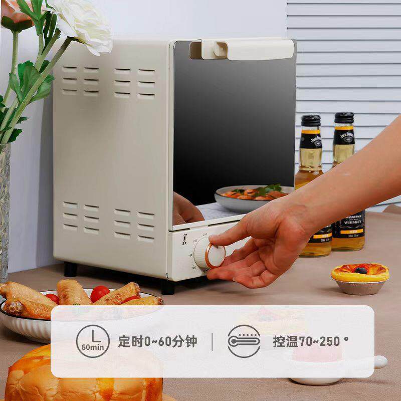 外贸跨境1网5L立式烤电箱家用大容量三面层多功能烘电烤箱焙红镜
