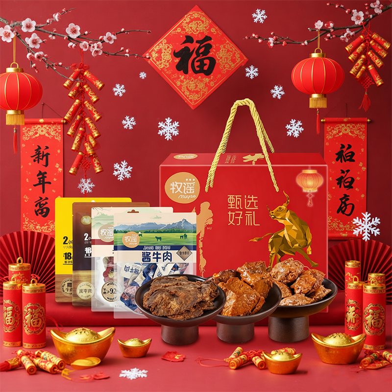 牧谣酱牛肉熟食真空包装开袋即食卤牛肉特产走亲戚礼品中秋送礼盒