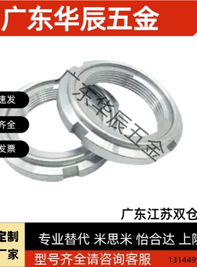 TAL01锁紧螺帽BKJ02-M10/12/15/17/20/25/30/35/40/45/50/55/开槽