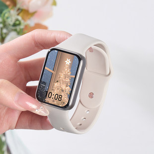 适用红米watch6表带redmiwatch5手表带redmi4腕带智能小米手环9Pro硅胶8pro反扣夏季五代运动男生替换女配件