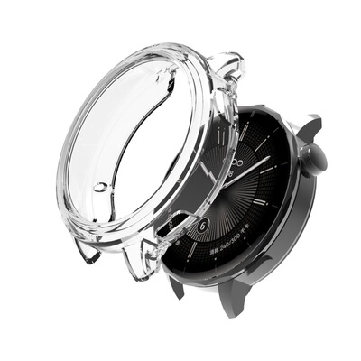 适用OPPOWatch X2 mini保护壳X3mini智能手表X3保护套oppoX2硅胶软壳Oneplus watch4 43mm钢化膜透明表壳镂空