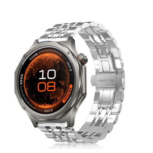 适用于新款oppowatch X3/X2不锈钢表带OPPO智能X3mini手表4pro一加oneplus2金属腕带3pro/watch3/2/1高级替换