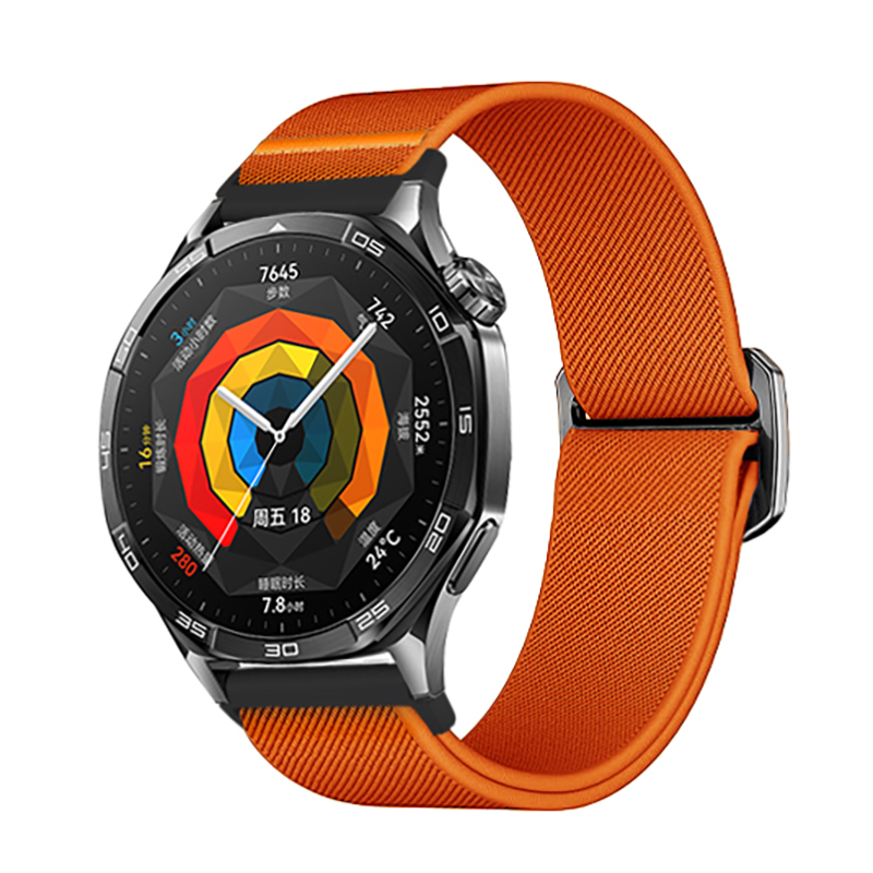 适用Ticwatch pro3表带GTW/Prox/S2/C2/GTX/GTK/GTH2编织GTA卡扣GTW运动手表腕带弹力3代/E2/E3尼龙手链男女