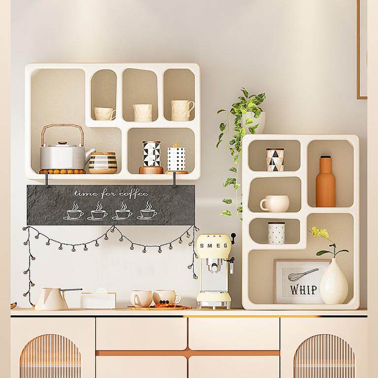 防尘水杯置物架桌面收纳柜式厨房咖啡茶水间茶杯架多功能收纳