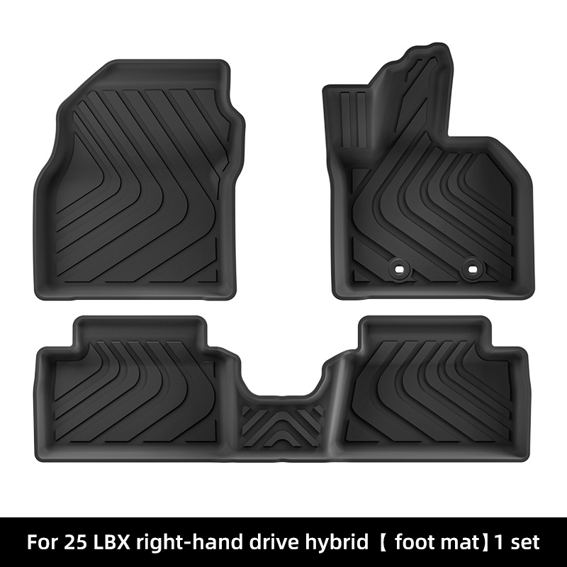 Lexus LBX car floor mat雷克萨斯LBX专用右舵TPE汽车脚垫后备箱