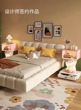 可爱兔子卧室床头柜儿童房客厅沙发旁边几置物落地摆件家居装饰品