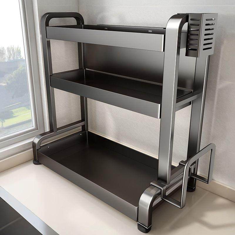 加厚厨房调料置物架多功能台面调味品收纳架油盐酱醋瓶罐储物盒子,厨房/烹饪用具,调料置物架,淘宝优惠券,粉丝福利购,淘宝优惠卷