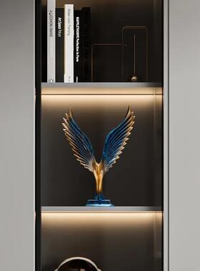 大鹏展翅现代轻奢高档摆件客厅电视柜家居装饰品创意飞鹰小工艺品