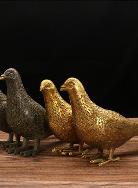 铜鸽子摆件信鸽爱情使者和平鸽家居装饰婚庆礼品一对