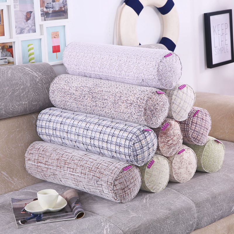 沙发靠垫 护颈圆枕头颈椎枕圆柱抱枕糖果枕腰靠抱枕床头大靠枕