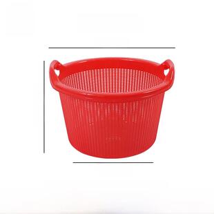 珠塑漏水筛海鲜虾筐塑料厨房菜篮子家用水果筛饭店食物残渣沥水篮