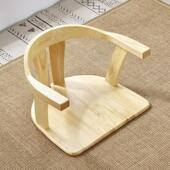 实木榻榻米椅子日式 床上座椅和式 无腿靠背椅和室椅阳台飘窗地板椅