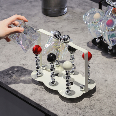 提手杯架水杯倒挂沥水架套装玻璃杯茶杯置物架轻奢高级感杯子收纳