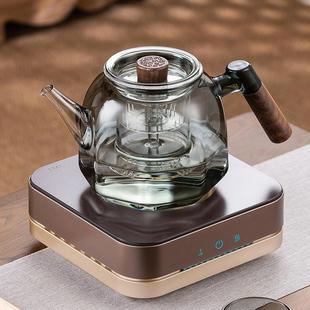 煮茶器蒸煮一体煮茶壶围炉养生壶电陶炉套装 耐热高硼硅全玻璃新款