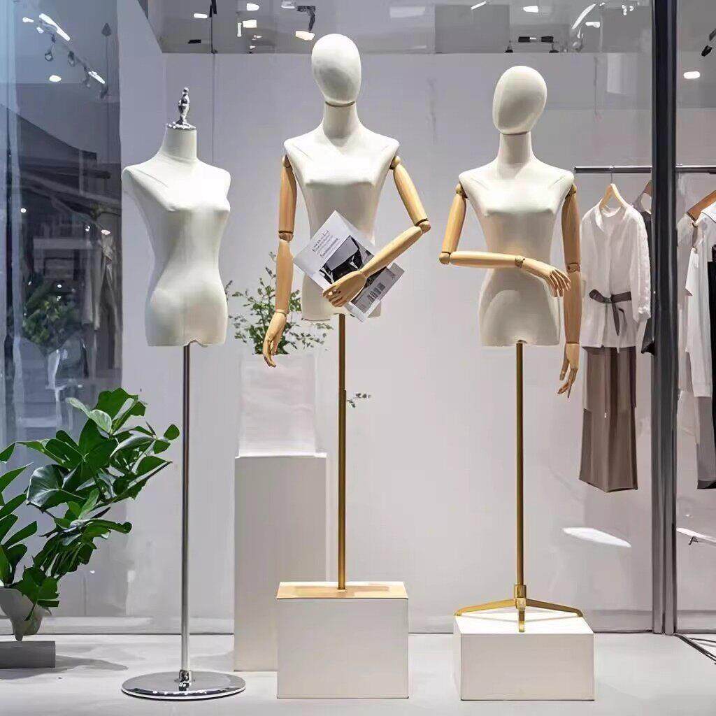 服装店女模特架子婚纱橱窗假人体模型半身女装模特道具展示架全身