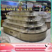 柜瓜子糖果展示柜 零食货架谷物柜岛散装 散装 食品柜超市散装