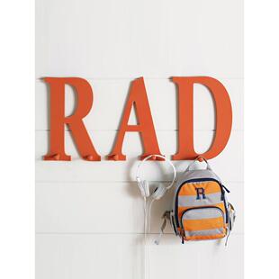 男孩房挂钩创意挂门口玄关卡通挂衣钩儿童房墙上个性字母装饰挂钩