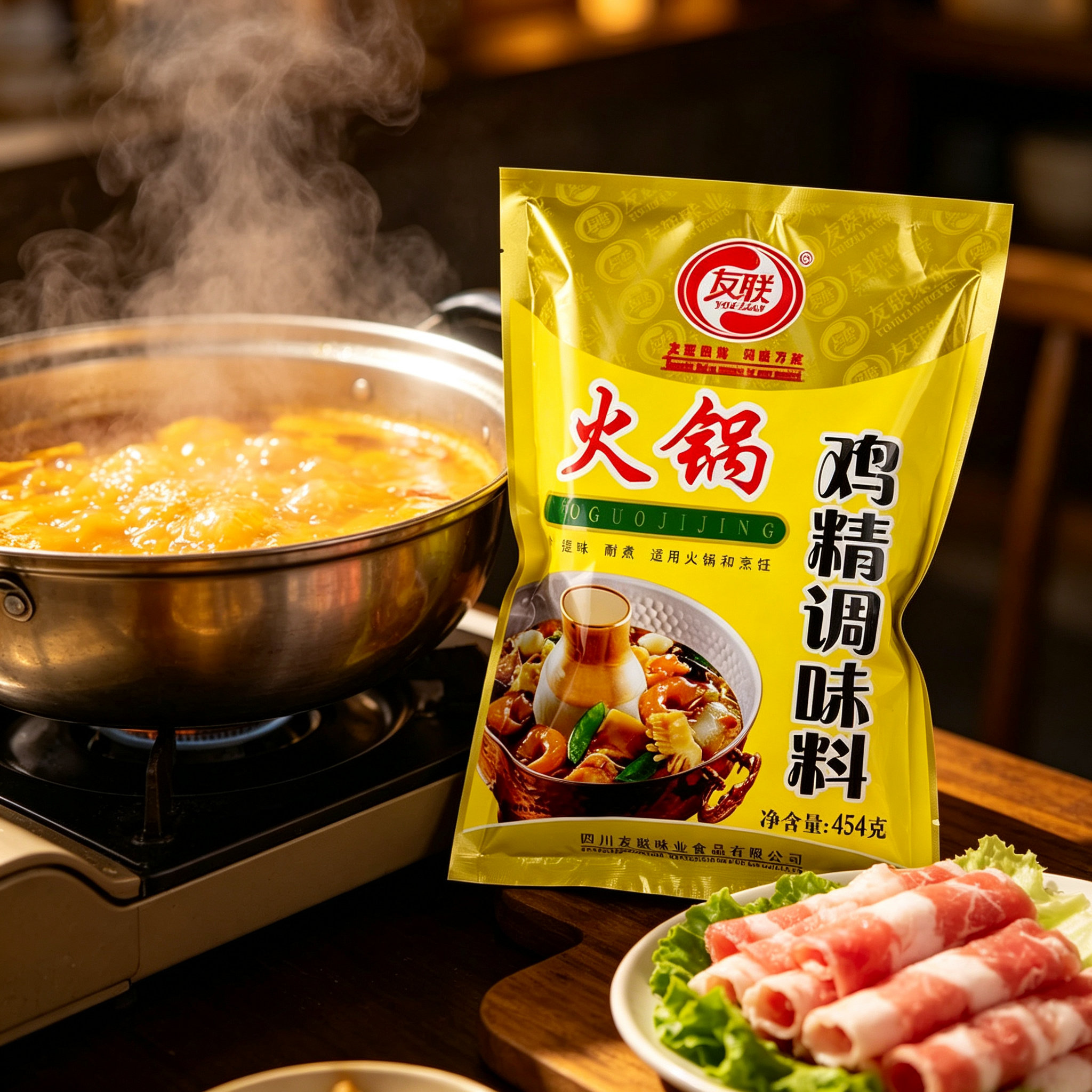 友联火锅鸡精调味料454g袋装家用商用调味品