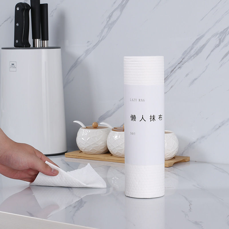 懒人抹布家用一次性无纺布可吸水去油污厨房清洁擦桌子洗碗布50片