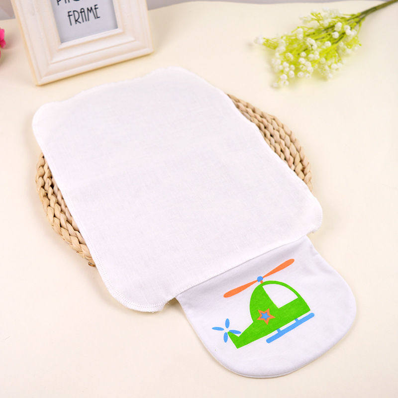 儿童吸汗巾 隔汗巾  四层纯棉纱布卡通印花