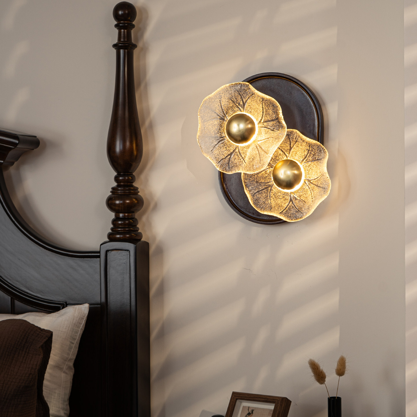 宝兮 卧室床头壁灯法式复古中古风客厅背景墙灯美式设计师过道灯