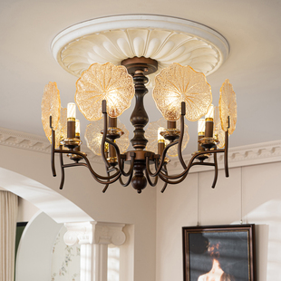宝兮客厅吊灯中古风法式复古大厅主灯美式大气高端设计师餐厅灯