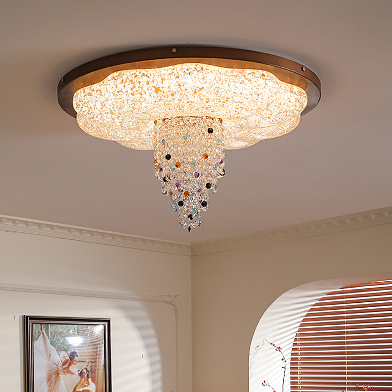 宝兮 卧室吸顶灯法式复古中古主卧书房灯具美式设计师款衣帽间灯