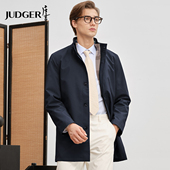 桑蚕丝内胆 庄吉男士 风衣中长款 2025秋冬新款 1衣3穿高级感外套